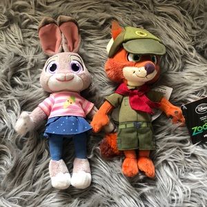 Baby Nick and Judy zootopia Disney Plush